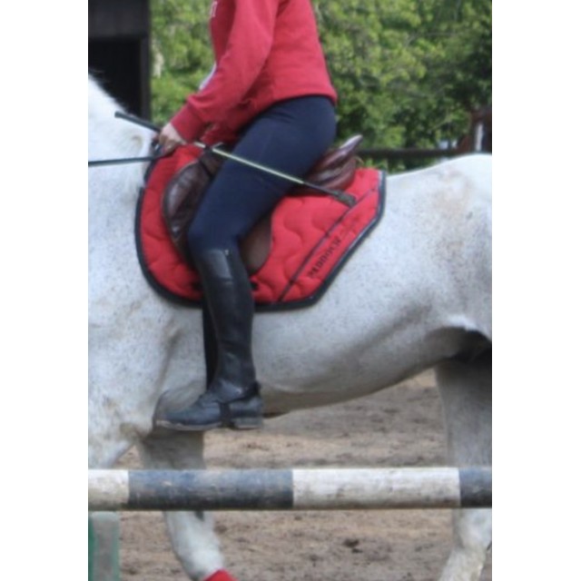 Tapis paddock sport rouge poney
