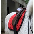 Tapis paddock sport rouge poney