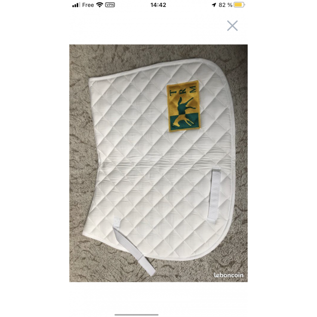 Tapis blanc cheval