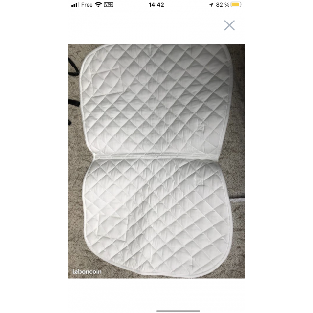 Tapis blanc cheval