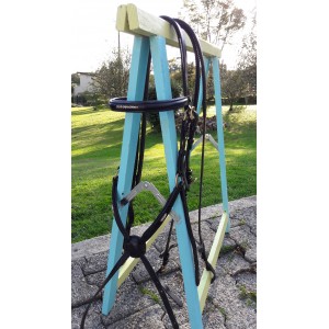 Filet norton perle cuir noir