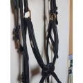 Filet norton perle cuir noir