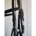 Filet norton perle cuir noir