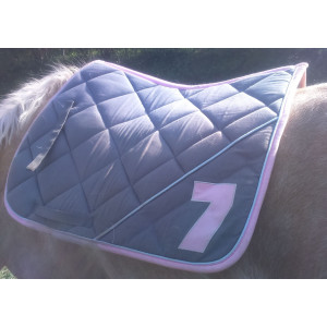 Tapis Equithème Polo Collection "1993" Rose et gris