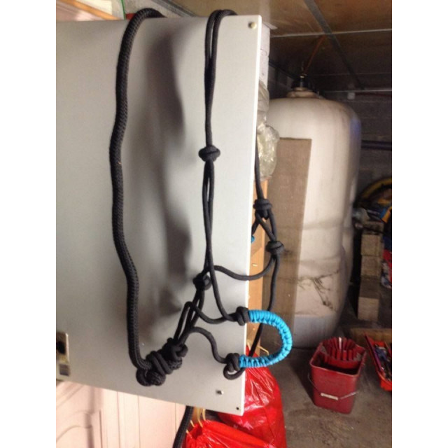 licol ethologique noir et bleu + longe