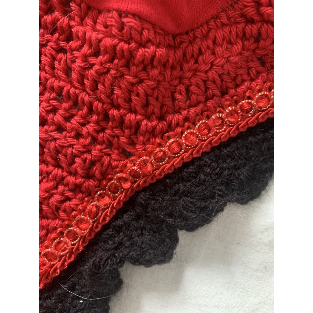 Bonnet taille poney rouge