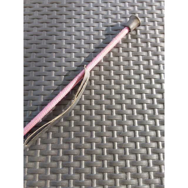 Cravache spirale bordeaux/gris