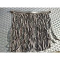 Frontal franges cuir noir