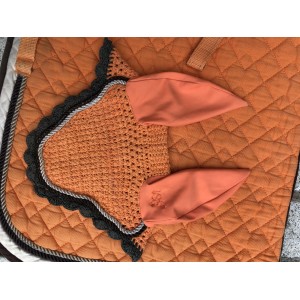 Ensemble tapis et bonnet orange