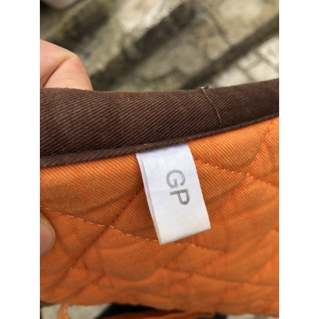 Ensemble tapis et bonnet orange