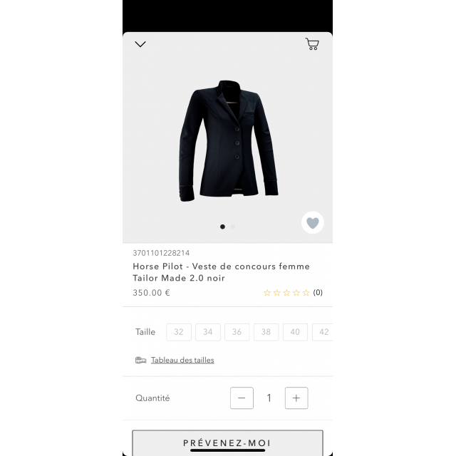 Veste de concours Horse Pilot
