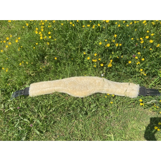 Sangle anatomique en fourrure d'agneau - 130 cm