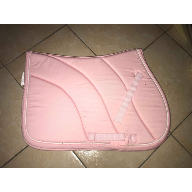 Tapis de selle rose poney