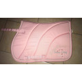Tapis de selle rose poney