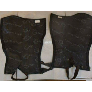 Mini Chaps simili cuir noir