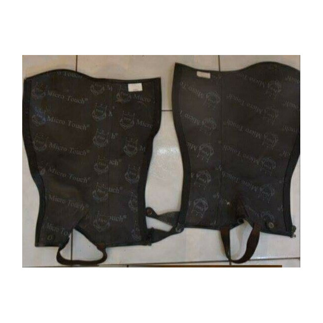 Mini Chaps simili cuir noir