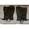 Mini Chaps simili cuir noir