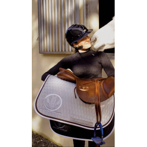 Tapis de selle gris en mesh Alpha Pegasi Concept