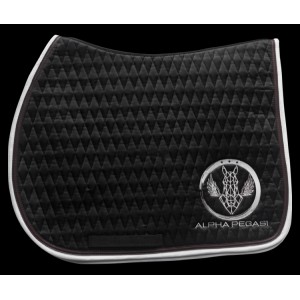 Tapis de selle noir mesh Alpha Pegasi Concept