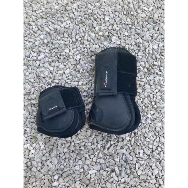 Ensemble guêtres et protèges boulets noir fouganza