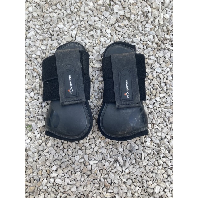 Ensemble guêtres et protèges boulets noir fouganza