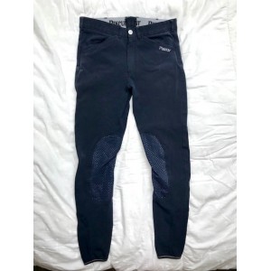 Pantalon d'équitation adolescent PIKEUR marine