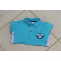 Polo manches longues bleu ciel