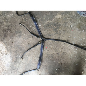 collier de chasse + martinguale marine