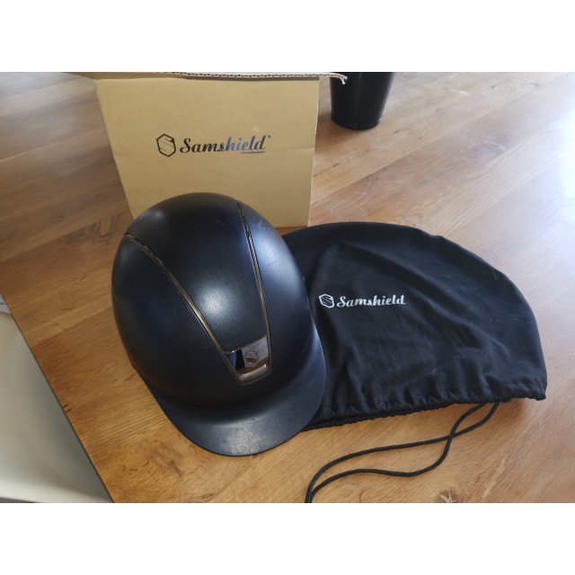 Bombe Samshield shadowmatt bleu + mousse - Taille S