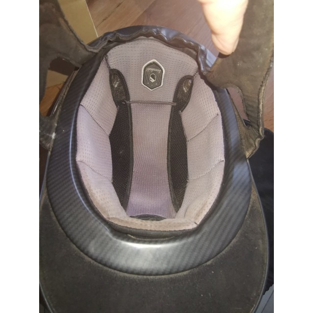 Bombe Samshield shadowmatt bleu + mousse - Taille S