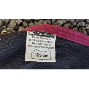 Couvre rein polaire 125cm noir/bordeaux Krämer