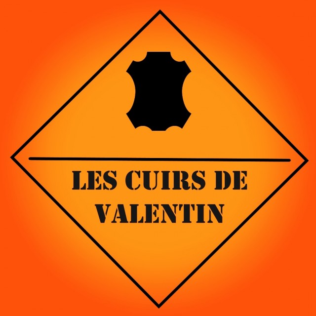 Licol En Cuir Marron Surpiqûres blanches