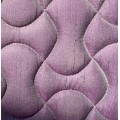 Tapis QHP violet effet métallique liseré noir et pailleté