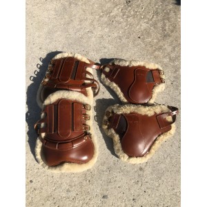 Guêtres cuir / mouton