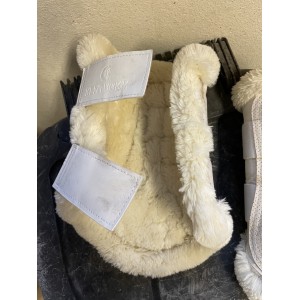 Guêtres de dressage blanche mouton Kentucky