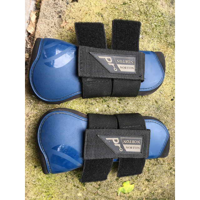 GUETRE NORTON PRO Cheval BLEU L MARINE BON ETAT