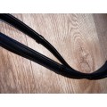 Paire de rênes noires en cuir neuves