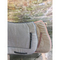 Lot 2 tapis bleu marine et marron