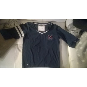 Tee-shirt jersey enfant Equit'M col V manches 3/4 14 ans