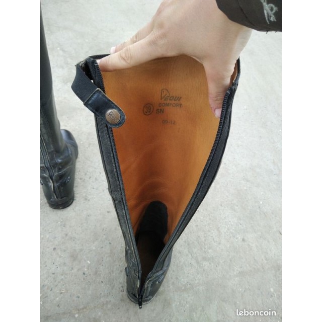 bottes cuir t39