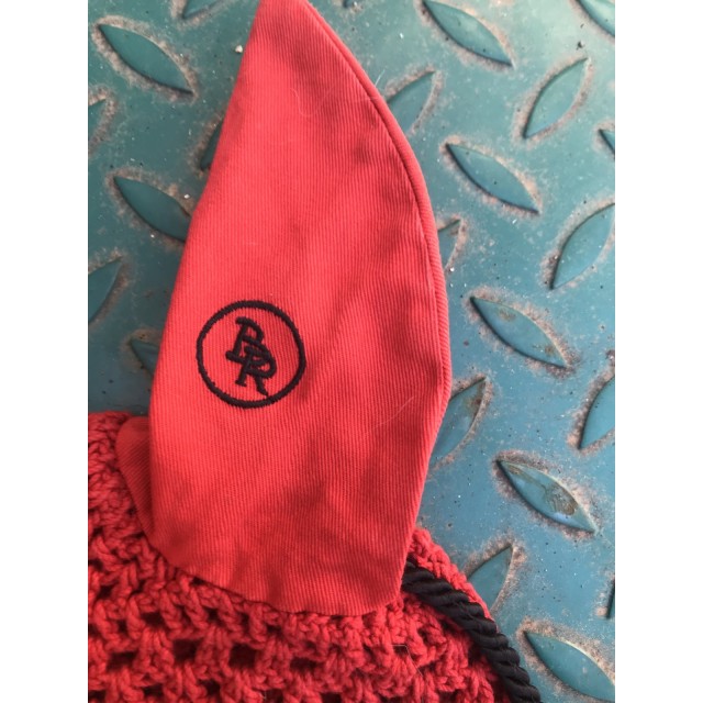 Bonnet BR rouge et noir poney
