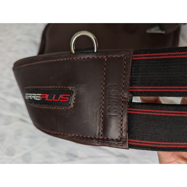 Sangle bavette Erreplus havane cuir 135cm NEUVE