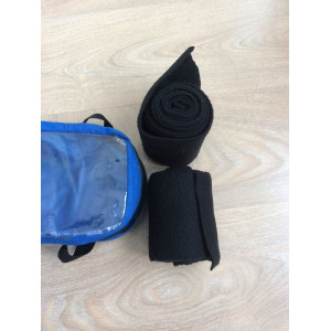 bande polo noir cheval