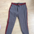pantalon femme 42 equitème bordeau et gris