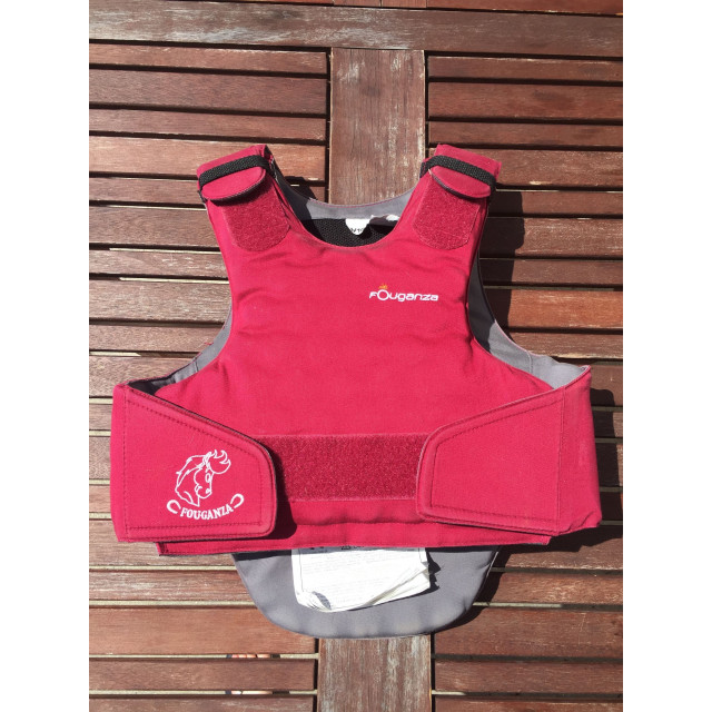 Gilet de protection fouganza rouge
