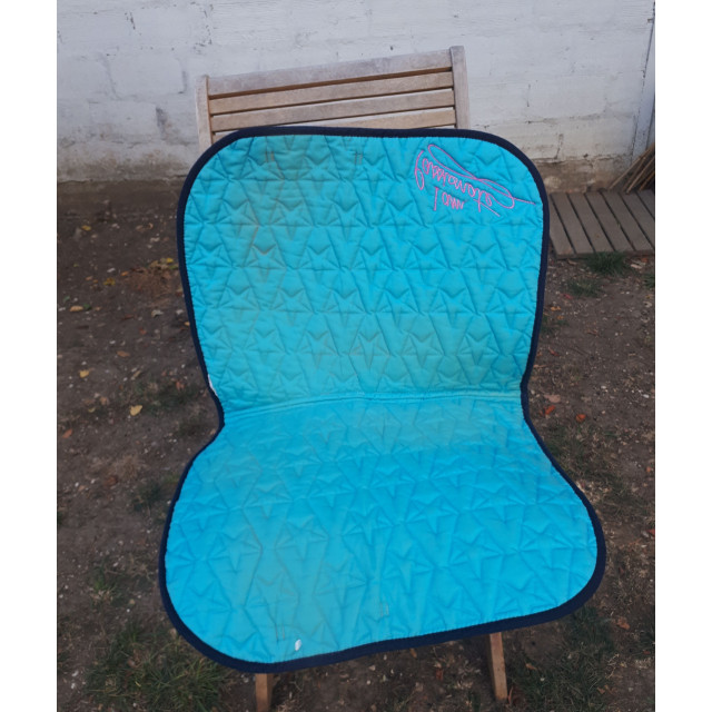 Tapis bleu turquoise fouganza