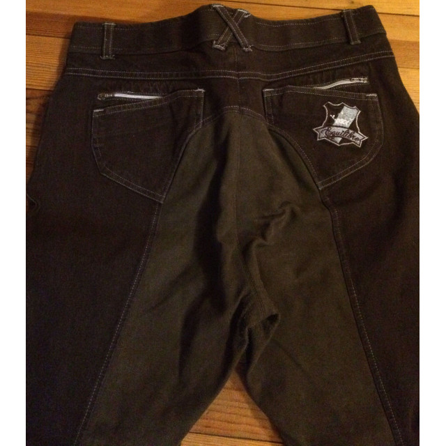 Pantalon chocolat à fond de peau