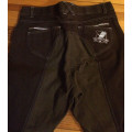 Pantalon chocolat à fond de peau
