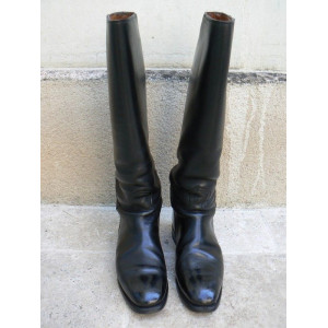 Superbes bottes CAVALLO noires cuir pleine fleur en T B état - P 42