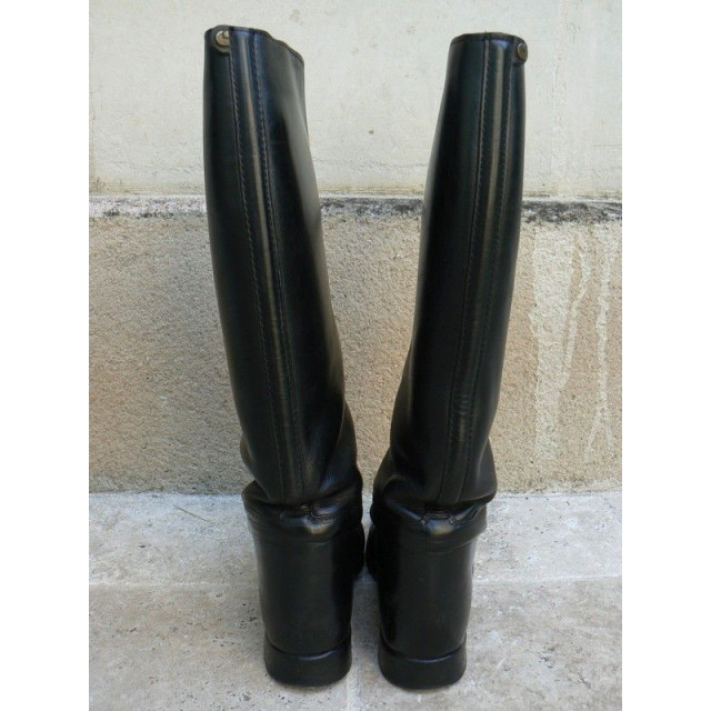 Superbes bottes CAVALLO noires cuir pleine fleur en T B état - P 42